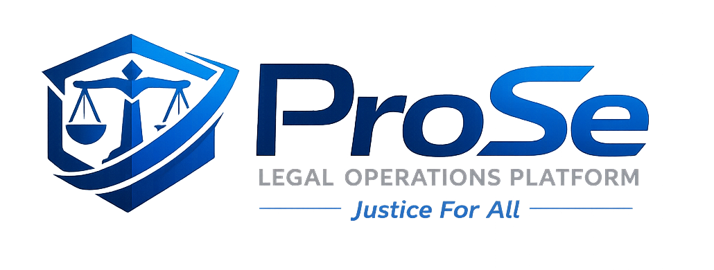 ProSe Legal Operations Platform · Justice For All